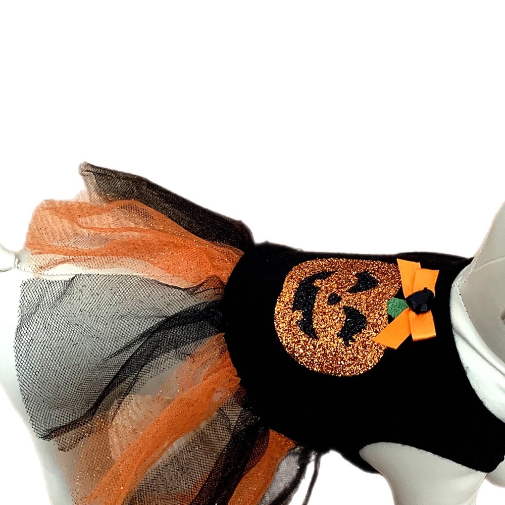 PET JACK-O’-LANTERN COSTUME - Picture 2 of 12